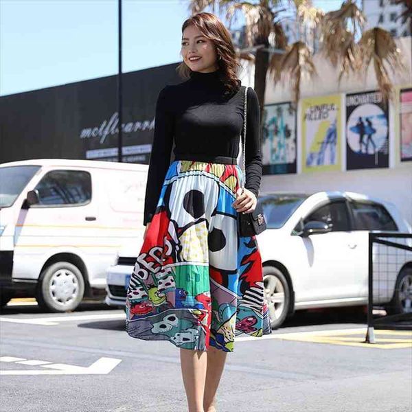 autumn cartoon print pleated women long skirts high waist a-line elastic blue pink skirt for ladies casual female bottoms, Black
autumn cartoon print pleated women long skirts high waist a-line elastic blue pink skirt for ladies casual female bottoms, Black