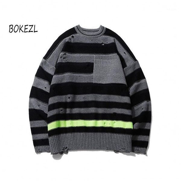 bokezl striped destroyed hole distressed sweaters men knitted pullover sweater male hip hop fashion loose sweater streetwear1, White;black
bokezl striped destroyed hole distressed sweaters men knitted pullover sweater male hip hop fashion loose sweater streetwear1, White;black