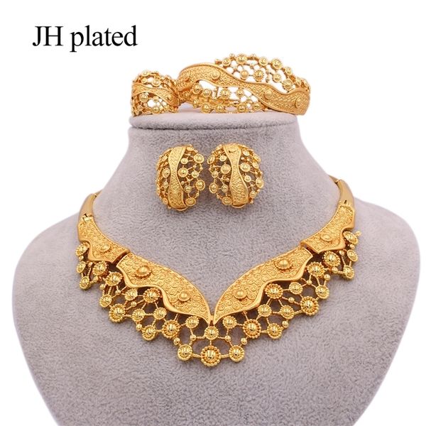 luxury jewelry sets for women dubai wedding gold color necklace earrings bracelet ring bridal indian nigeria african gifts set 201222, Slivery;crystal
luxury jewelry sets for women dubai wedding gold color necklace earrings bracelet ring bridal indian nigeria african gifts set 201222, Slivery;crystal