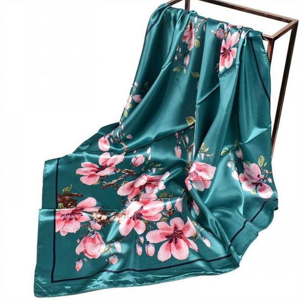 HanXi Square Silk Scarves Women Foulard Head Hijab Scarf Ladies Chiffon Satin Shawl Wrap muffler pareo Bandanna female 90*90cm, Blue;gray
HanXi Square Silk Scarves Women Foulard Head Hijab Scarf Ladies Chiffon Satin Shawl Wrap muffler pareo Bandanna female 90*90cm, Blue;gray