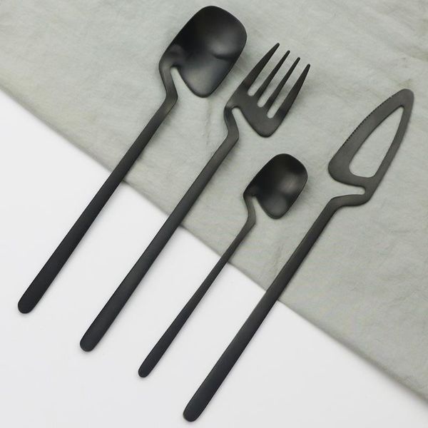 matte black cutlery set 18/10 stainless steel dinner tableware flatware set knife fork spoon dinnerware party silverware
matte black cutlery set 18/10 stainless steel dinner tableware flatware set knife fork spoon dinnerware party silverware