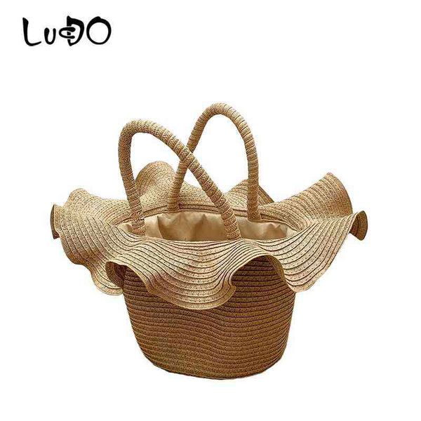 shopping bags straw summer beach handbag women causal travel lace hat shape large capacity woven shoulder pouches bolsa 220301
shopping bags straw summer beach handbag women causal travel lace hat shape large capacity woven shoulder pouches bolsa 220301