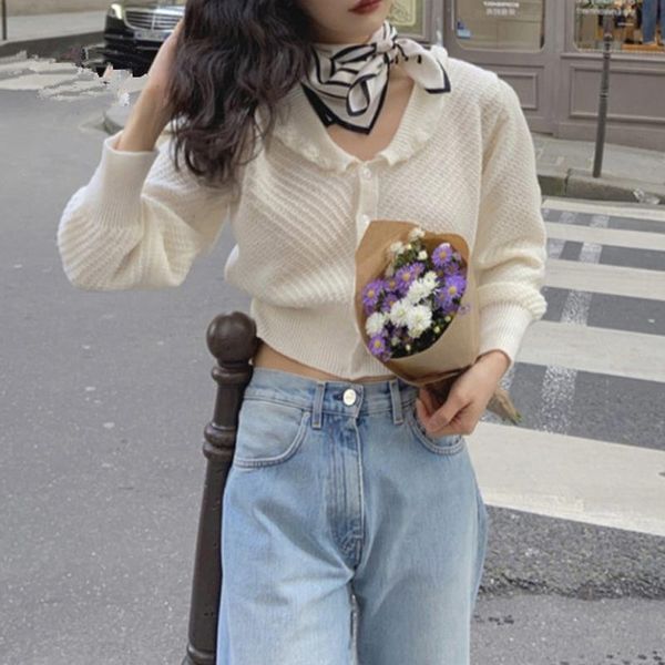 women's sweaters women sweater fall/winter 2021 knitted cardigan fashionable casual solid color buttoned loose wool, White;black
women's sweaters women sweater fall/winter 2021 knitted cardigan fashionable casual solid color buttoned loose wool, White;black
