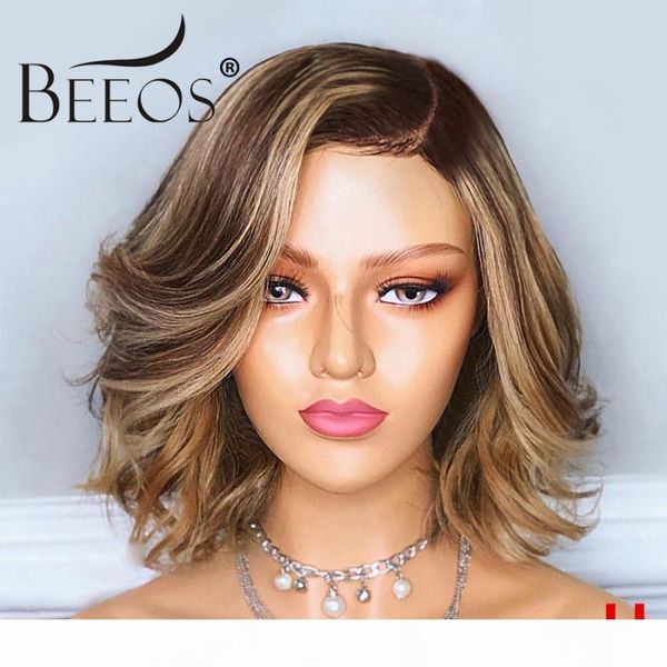 beeos 150% 13*6 deep part lace front human hair wig wavy wave bob highlight colored hair pre plucked brazilian remy 8"-16, Black;brown
beeos 150% 13*6 deep part lace front human hair wig wavy wave bob highlight colored hair pre plucked brazilian remy 8"-16, Black;brown