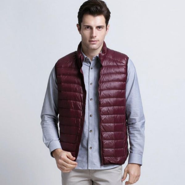 new man ultra light down vest spring autumn sleeveless jacket stand collar vest male casual winter outerwear coat waistcoat1, Black;white
new man ultra light down vest spring autumn sleeveless jacket stand collar vest male casual winter outerwear coat waistcoat1, Black;white