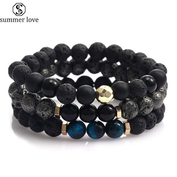 charm bracelets 3pc/set natural volcanic stone bracelet fashion 8mm tiger eye lava healing beaded for women men yoga jewelry, Golden;silver
charm bracelets 3pc/set natural volcanic stone bracelet fashion 8mm tiger eye lava healing beaded for women men yoga jewelry, Golden;silver