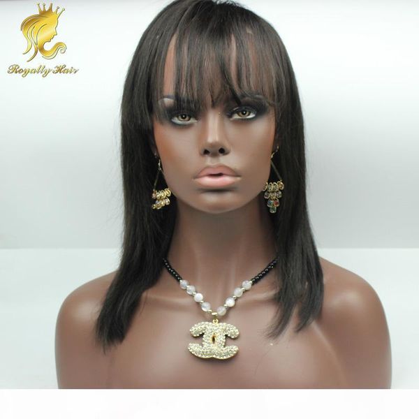 short bob human hair wigs with bangs 8-14inches peruvian full lace human hair wigs for black women human hair lace front wig, Black;brown
short bob human hair wigs with bangs 8-14inches peruvian full lace human hair wigs for black women human hair lace front wig, Black;brown