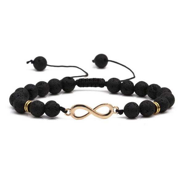 charm bracelets 8mm volcanic stone beads for women infinity black lava men bracelet bangle adjustable strand handmade jewelry, Golden;silver
charm bracelets 8mm volcanic stone beads for women infinity black lava men bracelet bangle adjustable strand handmade jewelry, Golden;silver
