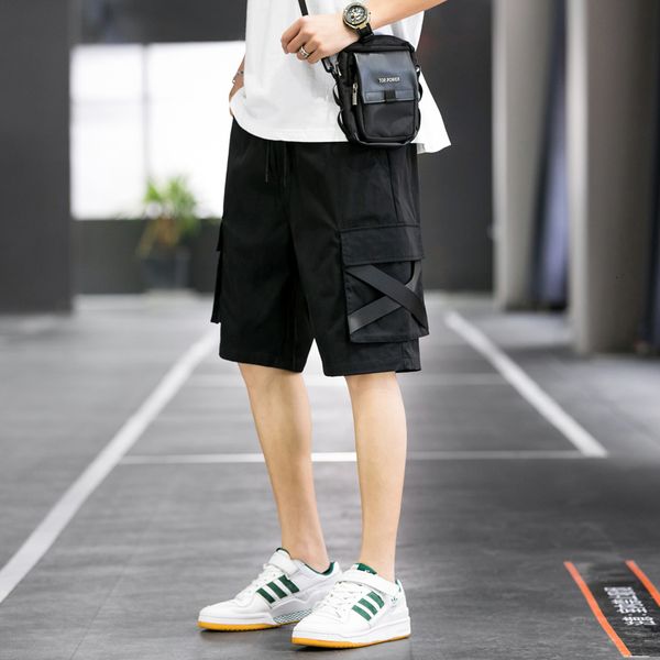 2020 streetwear summer men's sweatshorts casual side-pocket cargo shorts bermuda knee length men short, White;black
2020 streetwear summer men's sweatshorts casual side-pocket cargo shorts bermuda knee length men short, White;black