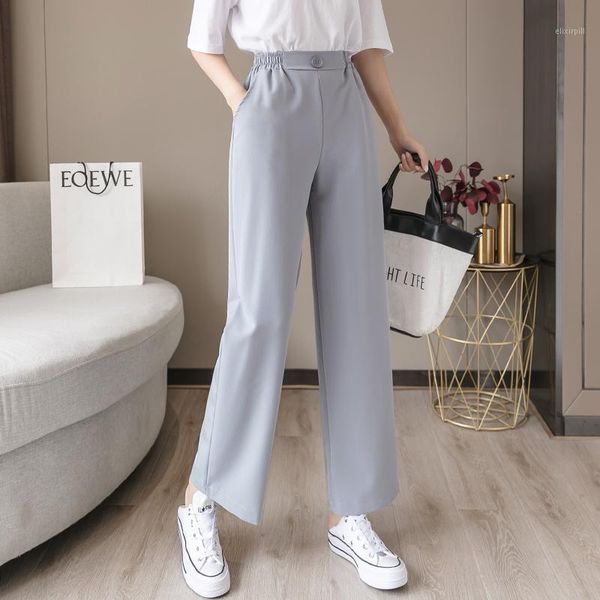 spring summer pants for women 2020 elastic high waist suit wide leg pant casual loose straight trousers pantalon clothing1, Black;white
spring summer pants for women 2020 elastic high waist suit wide leg pant casual loose straight trousers pantalon clothing1, Black;white