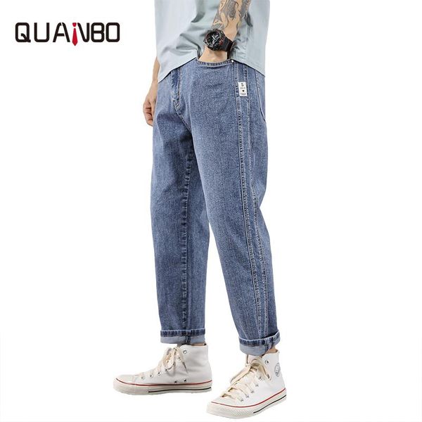men's jeans trend fashion hip hop ankle-lenght pants 2021 spring summer loose casual solid color cotton light blue 48
men's jeans trend fashion hip hop ankle-lenght pants 2021 spring summer loose casual solid color cotton light blue 48