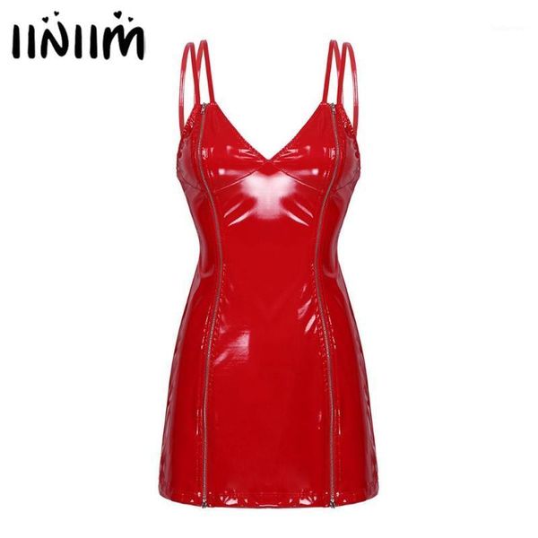womens ladies pole dancing evening party dress patent leather straps slim fit bodycon mini dress mini costumes clubwear1, Black;gray
womens ladies pole dancing evening party dress patent leather straps slim fit bodycon mini dress mini costumes clubwear1, Black;gray