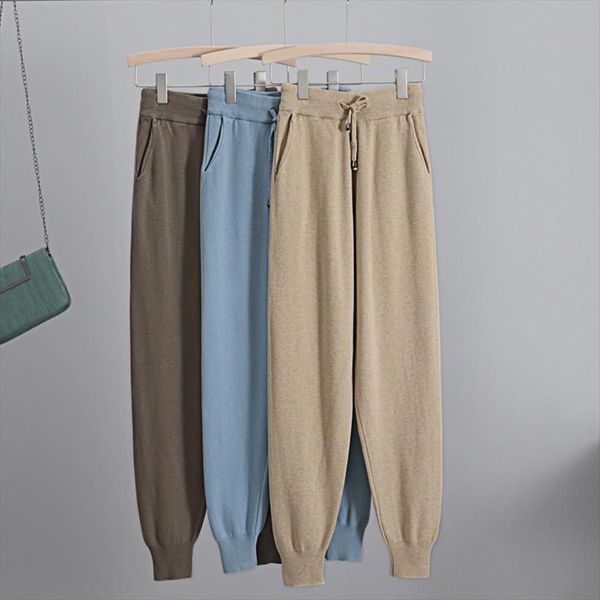autumn knitted womens pants crop harem pants solid peg leg fly casual drawstring long winter warm carrot trousers, Black;white
autumn knitted womens pants crop harem pants solid peg leg fly casual drawstring long winter warm carrot trousers, Black;white