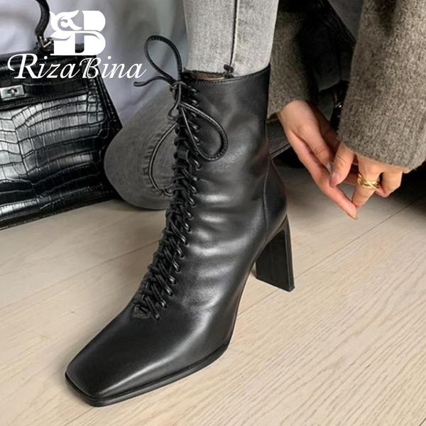 boots rizabina 2021 women real leather zipper ankle fashion winter shoes heel footwear size 33-41, Black
boots rizabina 2021 women real leather zipper ankle fashion winter shoes heel footwear size 33-41, Black
