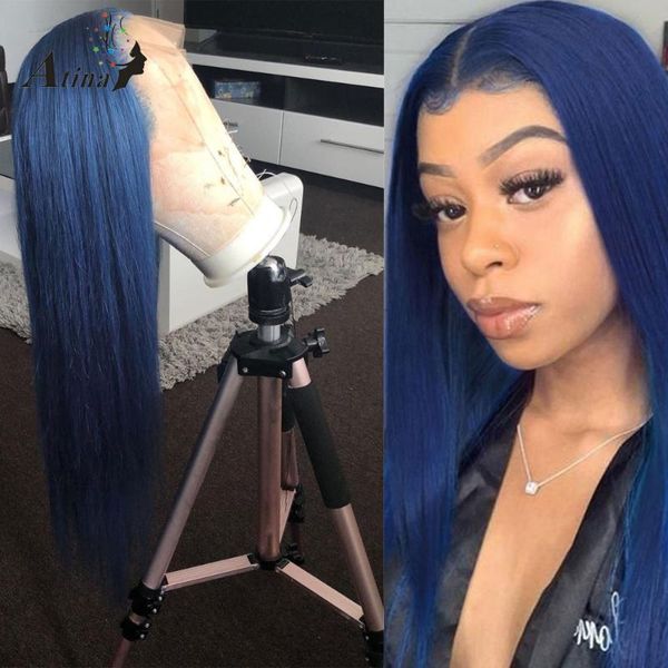 lace wigs pre plucked 6 inch deep part human hair wig glueless remy straight blue colored hd transparent front for black women, Black;brown
lace wigs pre plucked 6 inch deep part human hair wig glueless remy straight blue colored hd transparent front for black women, Black;brown