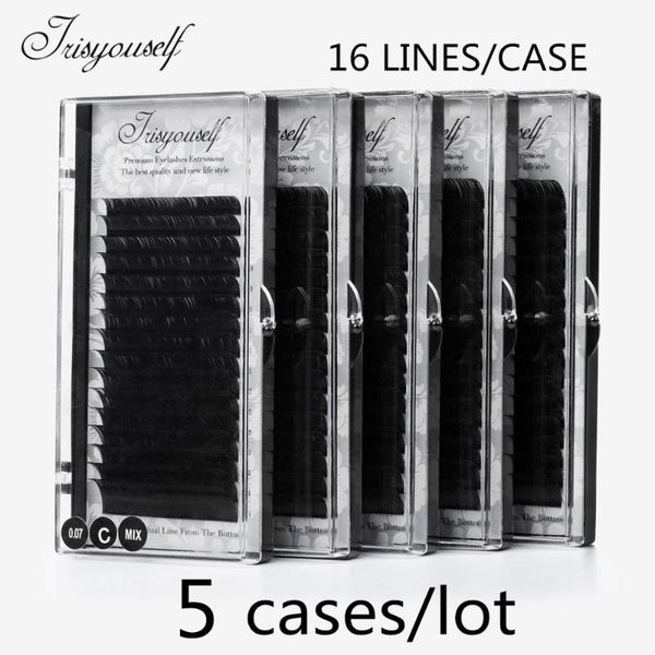false eyelashes 5 cases/lot irisyouself individual eyelash lashes soft natural mink cilios maquiagem extension
false eyelashes 5 cases/lot irisyouself individual eyelash lashes soft natural mink cilios maquiagem extension