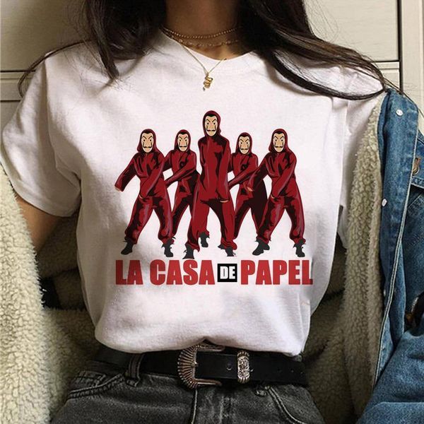 new money a harajuku t shirts women la casa de papel funny t-shirts fashion house of paper femal tshirt tees, White
new money a harajuku t shirts women la casa de papel funny t-shirts fashion house of paper femal tshirt tees, White