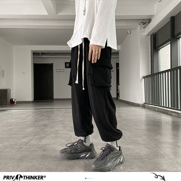 privathinker men's solid color cargo pants 2020 autumn korean man loose fahion trousers streetwear male new casual sweatpants lj201104, Black
privathinker men's solid color cargo pants 2020 autumn korean man loose fahion trousers streetwear male new casual sweatpants lj201104, Black