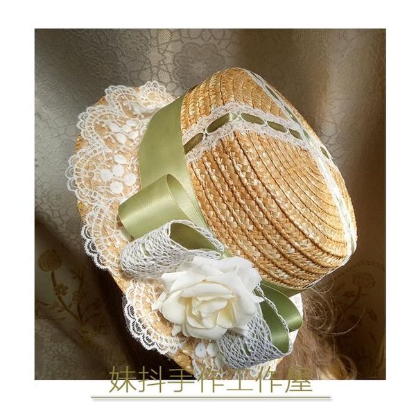original design lolita lace flower straw hat fashion flat fedoras ribbon bow sun hat travel women p shoot cosplay flower, Blue;gray
original design lolita lace flower straw hat fashion flat fedoras ribbon bow sun hat travel women p shoot cosplay flower, Blue;gray