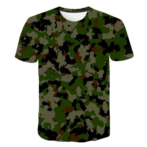 3d camouflage army green blue camouflage summer hunting 3d print shirts hippie horror hippie men clothing