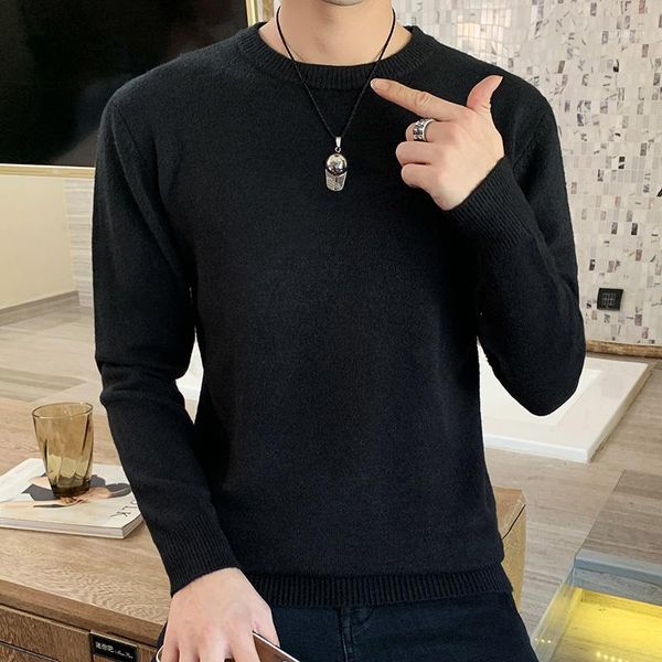 men's sweater 2020 autumn winter casual pullovers male fashion solid o-neck pullover homme thick fit knittwear men clothing, White;black
men's sweater 2020 autumn winter casual pullovers male fashion solid o-neck pullover homme thick fit knittwear men clothing, White;black