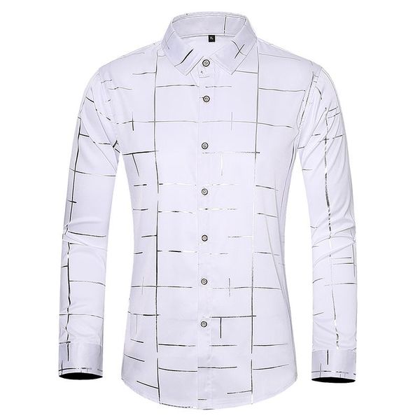 2020 autumn fashion gold striped casual shirts for men plus size 7xl long sleeve luxury shirt male, White;black
2020 autumn fashion gold striped casual shirts for men plus size 7xl long sleeve luxury shirt male, White;black