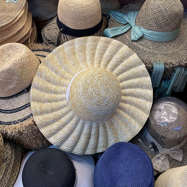 popular wheat woven spiral summer big brim sunscreen straw hat, Blue;gray
popular wheat woven spiral summer big brim sunscreen straw hat, Blue;gray