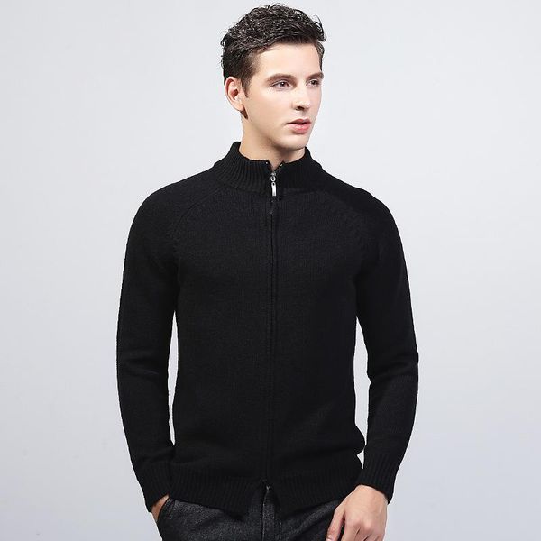 2021 new autumn winter men's sweater british style casual men cardigan jacquard zipper turtleneck sweatercoat, White;black
2021 new autumn winter men's sweater british style casual men cardigan jacquard zipper turtleneck sweatercoat, White;black