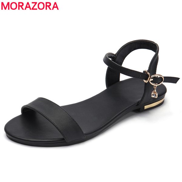 morazora plus size 34-46 new genuine leather sandals women shoes fashion flat sandals cow leather summer rhinestone ladies shoes, Black
morazora plus size 34-46 new genuine leather sandals women shoes fashion flat sandals cow leather summer rhinestone ladies shoes, Black