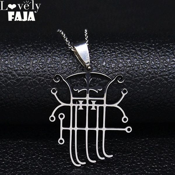 pendant necklaces satan symbol of the demon stainless steel chain necklace women/men silver color jewelry acero inoxidable joyeria n3055
pendant necklaces satan symbol of the demon stainless steel chain necklace women/men silver color jewelry acero inoxidable joyeria n3055