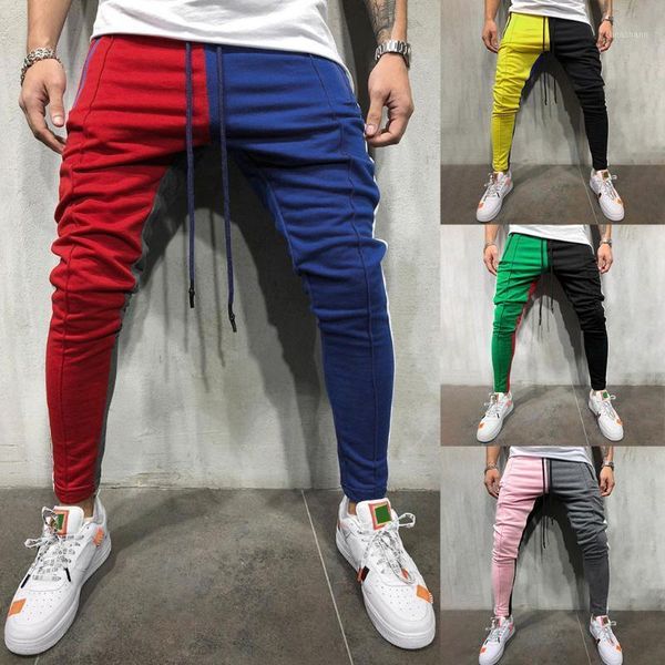 men's jeans 2021 fashion men's casual elastic bandwidth loose stitching color sports pants trousers jogging nine 3.221, Blue
men's jeans 2021 fashion men's casual elastic bandwidth loose stitching color sports pants trousers jogging nine 3.221, Blue