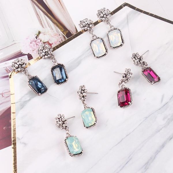 lubov multiple crystal stone drop earrings square candy color dangle earrings for women christmas party gift jewelry, Silver
lubov multiple crystal stone drop earrings square candy color dangle earrings for women christmas party gift jewelry, Silver
