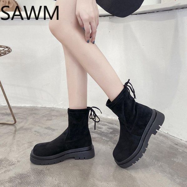 women mid calf boots 2020 autumn gothic shoes platform round toe black leather boots winter warm plush for women shoes1
women mid calf boots 2020 autumn gothic shoes platform round toe black leather boots winter warm plush for women shoes1