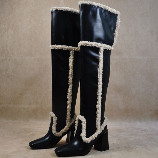 2020 microfibre on new knee women's pointed finger of the foot high heels riding boots woman false skin gliding-on shoes uib2, Black
2020 microfibre on new knee women's pointed finger of the foot high heels riding boots woman false skin gliding-on shoes uib2, Black