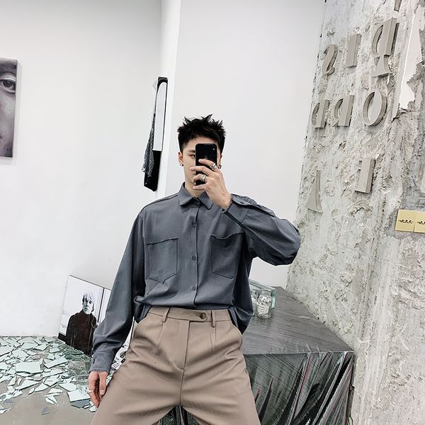 2021 New Spring Color Loose Port Wind Edge Cotton Wool Pure Male Shirt Long Version Han Fashion Nice. PRMB, Black
2021 New Spring Color Loose Port Wind Edge Cotton Wool Pure Male Shirt Long Version Han Fashion Nice. PRMB, Black