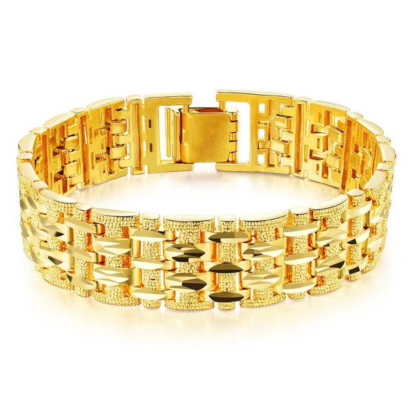 18k gold plated bracelet bangle for men women luxury wedding bridal jewelry 20cm*15mm chunky link chain bracelet, ks509g, Black
18k gold plated bracelet bangle for men women luxury wedding bridal jewelry 20cm*15mm chunky link chain bracelet, ks509g, Black