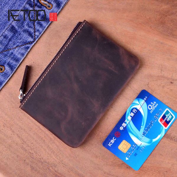 hbp aetoo men's women's genuine leather coin purse zipper wallet card holder vintage retro crazy horse coin zipper mini purse, Red;black
hbp aetoo men's women's genuine leather coin purse zipper wallet card holder vintage retro crazy horse coin zipper mini purse, Red;black