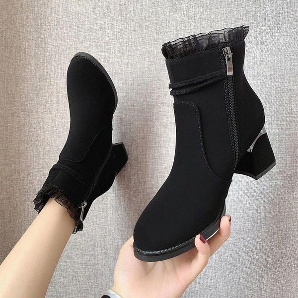rimocy fashion crystal zipper square high heels ankle boots women patchwork lace warm winter shoes woman elegant shoes ladies #su4t, Black
rimocy fashion crystal zipper square high heels ankle boots women patchwork lace warm winter shoes woman elegant shoes ladies #su4t, Black