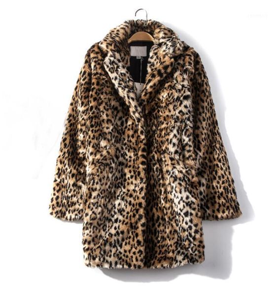 women's fur & faux european\american leopard print coat thick mid-length winter style sheep shearing fashion furry trend1, Black
women's fur & faux european\american leopard print coat thick mid-length winter style sheep shearing fashion furry trend1, Black