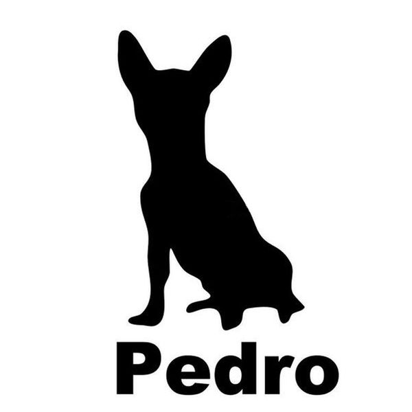 16.5*10cm pedro chihuahua dog reflective car stickers decorative decals car accessories black/silver c1-0040
16.5*10cm pedro chihuahua dog reflective car stickers decorative decals car accessories black/silver c1-0040