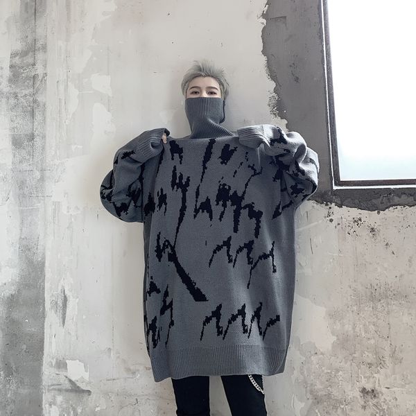 2021 new men loose turtleneck knitted pullover male autumn winter streetwear hip hop thick warm casual sweater outerwear 1m2k, White;black
2021 new men loose turtleneck knitted pullover male autumn winter streetwear hip hop thick warm casual sweater outerwear 1m2k, White;black