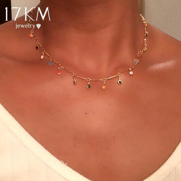 chokers 17km vintage gold stone beads choker collar necklace for women bohemian red blue pendant necklaces handmade jewelry, Golden;silver
chokers 17km vintage gold stone beads choker collar necklace for women bohemian red blue pendant necklaces handmade jewelry, Golden;silver