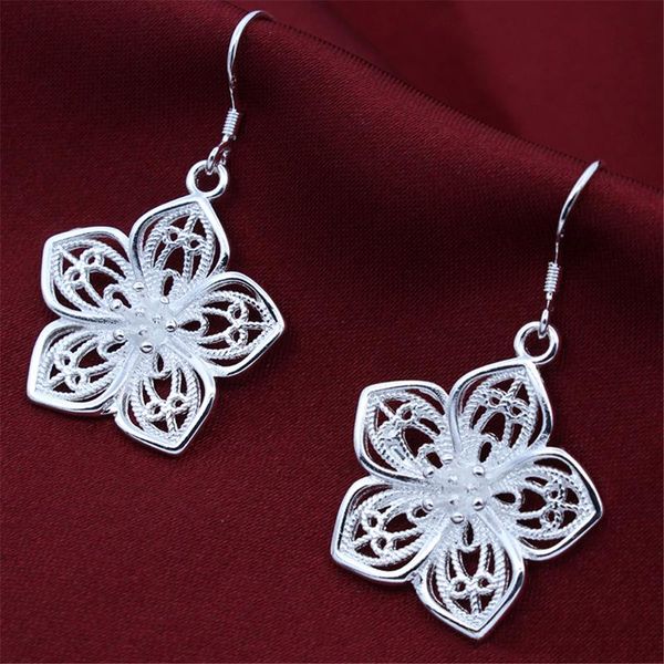 High Quality Silver Color Beautiful Flower Earrings Hot Selling Fashion Jewelry Drop Shipping Christmas Gifts
High Quality Silver Color Beautiful Flower Earrings Hot Selling Fashion Jewelry Drop Shipping Christmas Gifts