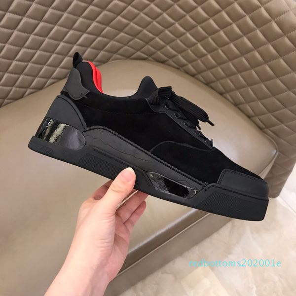 designer mens red bottoms skate shoes studded spike bottom luxury man flats casual skateboarding sneakers luxe tennis shoe size38-45 r01, Black
designer mens red bottoms skate shoes studded spike bottom luxury man flats casual skateboarding sneakers luxe tennis shoe size38-45 r01, Black