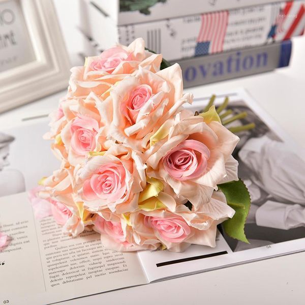decorative flowers & wreaths 10pcs/lots artificial rose wedding bouquet white pink thai royal silk home decoration party decor1
decorative flowers & wreaths 10pcs/lots artificial rose wedding bouquet white pink thai royal silk home decoration party decor1