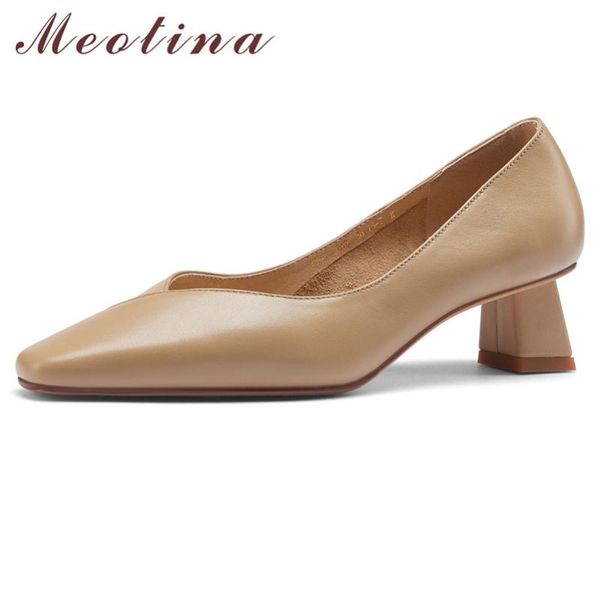 meotina natural genuine leather mid heel pumps women shallow shoes square toe slip on footwear block heels shoes female beige 40, Black
meotina natural genuine leather mid heel pumps women shallow shoes square toe slip on footwear block heels shoes female beige 40, Black