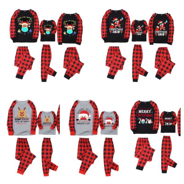 family matching 2020 2021 mask christmas pajamas set buffalo plaid two piece outfits kids pjm blouse+pants night clothes sleepwear e110301, Blue
family matching 2020 2021 mask christmas pajamas set buffalo plaid two piece outfits kids pjm blouse+pants night clothes sleepwear e110301, Blue