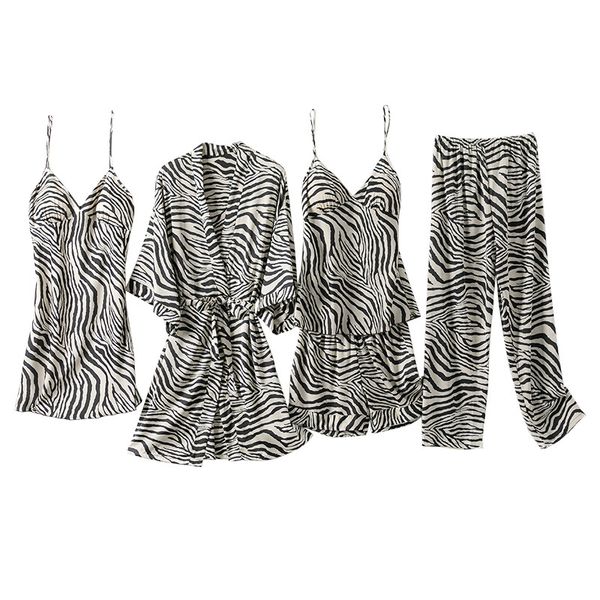 Women 5PCS Pajamas Set Satin Kimono Bathrobe Gown Intimate Lingerie Sexy Pyjamas Suit Homewear Casual Nightgown Nightwear, 4pcs black
Women 5PCS Pajamas Set Satin Kimono Bathrobe Gown Intimate Lingerie Sexy Pyjamas Suit Homewear Casual Nightgown Nightwear, 4pcs black