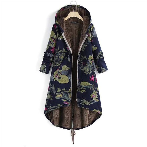 flower hooded parka coat women plus size vintage printed long thickening overcoat oversize manteau femme winter women warm coat, Black
flower hooded parka coat women plus size vintage printed long thickening overcoat oversize manteau femme winter women warm coat, Black