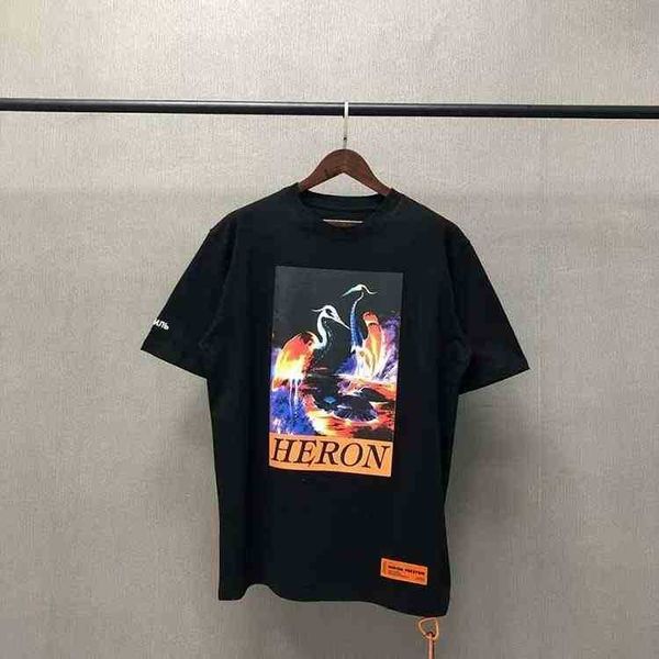 same crane heron high hp street yifan beauty short sleeve night heron loose t-shirt, White;black
same crane heron high hp street yifan beauty short sleeve night heron loose t-shirt, White;black